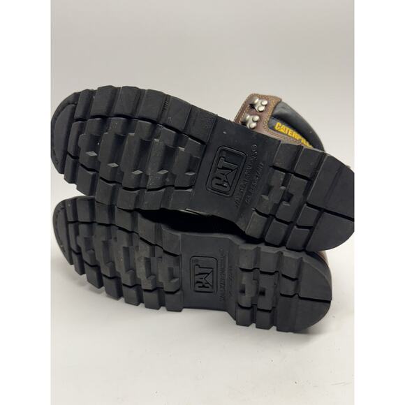 CAT Caterpillar P72365 Men's Soft Toe Brown Leather Work Boots Men 10.5 - Picture 10 of 12